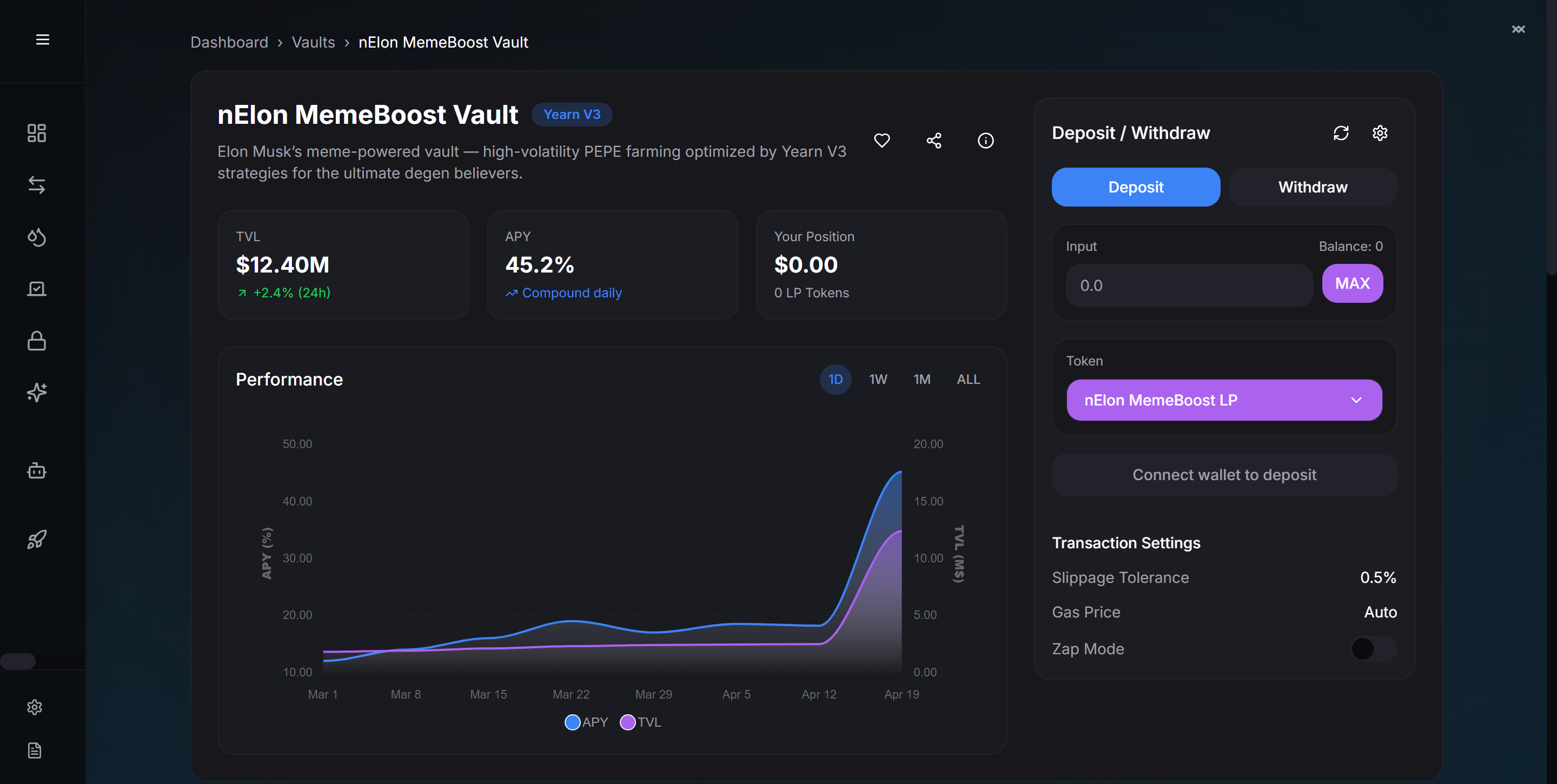 Revenue Tokenization Dashboard